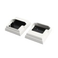 LMT OTI-32TSBK2P-WHITE 3" x 2" Contour Stair Bracket Kit (2 Piece) - White