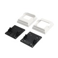 LMT OTI-32TSBK2P-WHITE 3" x 2" Contour Stair Bracket Kit (2 Piece) - White