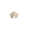 LMT 1 3/8" x 1 3/8" Thin Wall Sharp Vinyl Picket Cap for Vinyl Fence Posts (Almond) - P-13PW-ALMOND