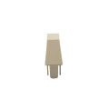 LMT 7/8" x 3" (0.700" x 2.850" ID) Dog Ear Vinyl Picket Cap for Vinyl Fence Posts (Almond) - P-78D-NA