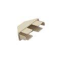 LMT 7/8" x 3" (0.700" x 2.850" ID) Dog Ear Vinyl Picket Cap for Vinyl Fence Posts (Almond) - P-78D-NA