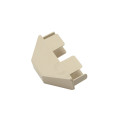 LMT 7/8" x 3" (0.700" x 2.850" ID) Dog Ear Vinyl Picket Cap for Vinyl Fence Posts (Almond) - P-78D-NA