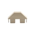 LMT 7/8" x 3" (0.700" x 2.850" ID) Dog Ear Vinyl Picket Cap for Vinyl Fence Posts (Khaki) - P-78D-KK