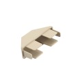 LMT 7/8" x 3" (0.700" x 2.850" ID) Dog Ear Vinyl Picket Cap for Vinyl Fence Posts (Khaki) - P-78D-KK