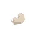 LMT 7/8" x 3" Thin Wall Dog Ear Vinyl Picket Cap for Vinyl Fence Posts (Almond) - P-78DW-NA