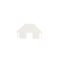 LMT 7/8" x 3" Thin Wall Dog Ear Vinyl Picket Cap for Vinyl Fence Posts (White) - P-78DW-W