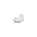LMT 7/8" x 3" Thin Wall Dog Ear Vinyl Picket Cap for Vinyl Fence Posts (White) - P-78DW-W