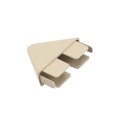 LMT 7/8" x 3" (0.700" x 2.855" ID) Sharp Vinyl Picket Cap for Vinyl Fence Posts (Khaki) - P-78S-KK