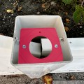 Polypropylene Professional Top Rail Tie For 5" x 5" Vinyl Fence Post - Top Rail Lock (Red)