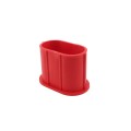 Insert For Red Standard Duty Vinyl Fence Donut For 5" x 5" Post and 2 (1 7/8" OD) Pipe