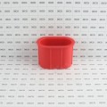 Insert For Red Standard Duty Vinyl Fence Donut For 5" x 5" Post and 2 (1 7/8" OD) Pipe