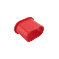 Red Heavy Duty Vinyl Fence Donut With Adapter For 5" x 5" Post and 2" (1 7/8" OD) or 2 1/2" (2 3/8" OD) Pipe