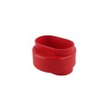 Red Heavy Duty Vinyl Fence Donut For 5" x 5" Post and 2 3/8" OD Pipe