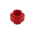 Red Heavy Duty Vinyl Fence Donut For 5" x 5" Post and 2 3/8" OD Pipe