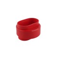Red Heavy Duty Vinyl Fence Donut For 5" x 5" Post and 2 3/8" OD Pipe