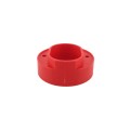 Red Standard Duty Vinyl Fence Donut For 5" x 5" Post and 2 3/8" OD Pipe