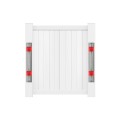 Red Heavy Duty Vinyl Fence Donut For 5" x 5" Post and 2 3/8" OD Pipe