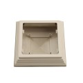 LMT S-44NENA 4" x 4" Classic New England Vinyl Post Cap - Almond (PostCaps)