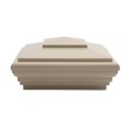 LMT S-44NENA 4" x 4" Classic New England Vinyl Post Cap - Almond (PostCaps)