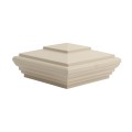 LMT S-44NENA 4" x 4" Classic New England Vinyl Post Cap - Almond (PostCaps)
