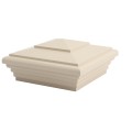 LMT S-55NE-NA 5" x 5" Classic New England Vinyl Post Cap - Almond