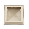LMT S-55NE-NA 5" x 5" Classic New England Vinyl Post Cap - Almond
