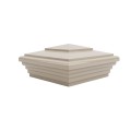 LMT S-55NE-KK 5" x 5" Classic New England Vinyl Post Cap - Khaki