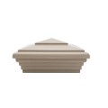 LMT S-55NE-KK 5" x 5" Classic New England Vinyl Post Cap - Khaki