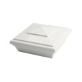 5" x 5" Classic New England Vinyl Post Cap (White) - LMT S-55NE-W