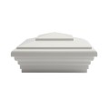5" x 5" Classic New England Vinyl Post Cap (White) - LMT S-55NE-W