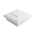 5" x 5" Classic New England Vinyl Post Cap (White) - LMT S-55NE-W