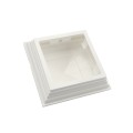 5" x 5" Classic New England Vinyl Post Cap (White) - LMT S-55NE-W