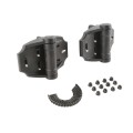 D&D TruClose Multi-Adjustable Heavy-Duty Gate Hinges For Wood and Vinyl Gates (Pair) Black - TCHDMA1