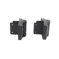 D&D TruClose Multi-Adjustable Heavy Duty S3 Gate Hinges for Vinyl and Composite Gates (Pair) Black