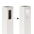 LMT Vinyl Post Hole Cover for 1-3/4" x 3-1/2" Post Holes - Almond - 1579-ALMOND 