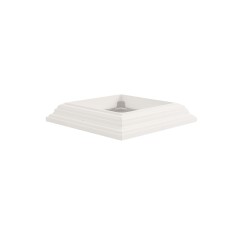 LMT 4" Sq. One-Piece Low Profile Vinyl Post Skirt for Vinyl Fence Posts ...