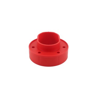 Red Standard Vinyl Fence Donut For 5" x 5" Vinyl Post and 2 1/2" (2 3/8 ...