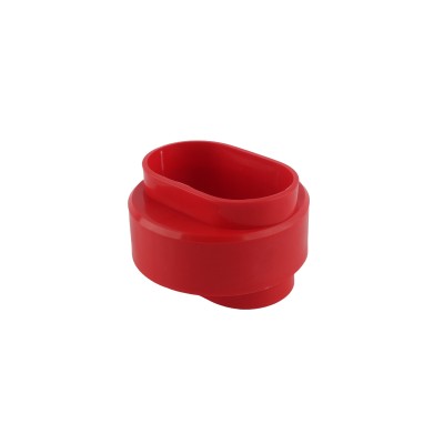 Red Professional Vinyl Fence Donut For 5" x 5" Vinyl Post and 2 1/2" (2 ...