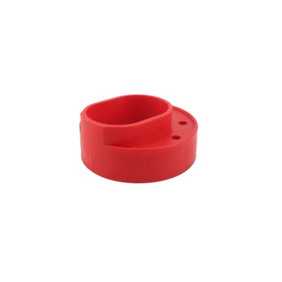 Red Standard Vinyl Fence Donut For 5" x 5" Vinyl Post and 2 1/2" (2 3/8 ...