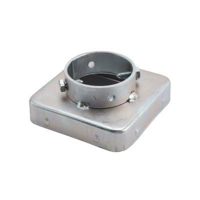 Steel No Dig Donuts for 5" x 5" Vinyl Posts and 2 1/2" (2 3/8" OD) Pipe ...