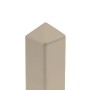 LMT 1 3/8" x 1 3/8" Thin Wall Sharp Vinyl Picket Cap for Vinyl Fence Posts (Khaki) - P-13PW-KHAKI