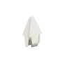 LMT 7/8" x 1 1/2" Self-Locking Sharp Vinyl Picket Cap for Vinyl Fence Posts (White) - 1055W