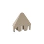 LMT 7/8" x 3" (0.758" x 2.890" ID) Thin Wall Sharp Vinyl Picket Cap for Vinyl Fence Posts (Almond) - 1066ANA