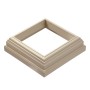 LMT 5" Sq. ( 0.125" Radius) One-Piece New England Vinyl Post Skirt for Vinyl Fence Posts (Almond) - 1070A-ALMOND