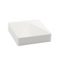 LMT 1071W 4" x 4" Horse Vinyl Post Cap (Long Lip) - White