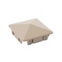 LMT 1078KK 4" x 4" Internal Pyramid Vinyl Post Cap - Khaki