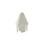 LMT 7/8" x 1 1/2" (0.700" x 1.326" ID) Sharp Vinyl Picket Cap for Vinyl Fence Posts (White) - 1085W