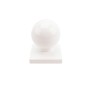 LMT 1119W 5" x 5" Dome Ball Vinyl Post Cap - White