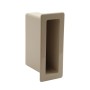 1 1/2" x 5 1/2" x 4" Pocket Rail Vinyl Fence Gate Socket (Almond) - LMT 1127-ALMOND