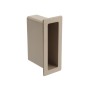 1 1/2" x 5 1/2" x 4" Pocket Rail Vinyl Fence Gate Socket (Khaki) - LMT 1127-KHAKI